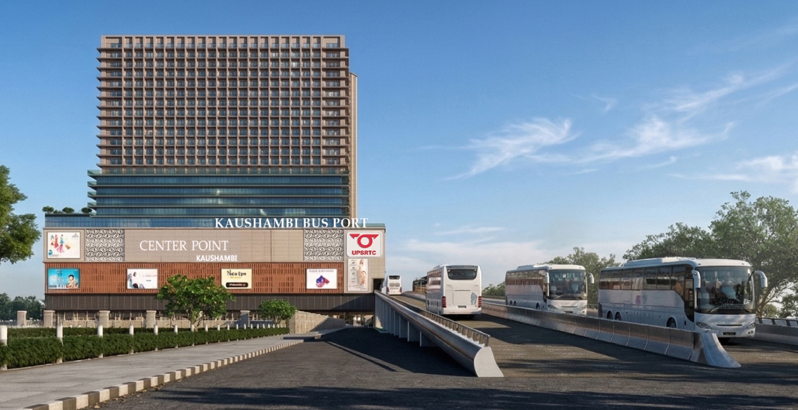 Kaushambi tower side elevation
